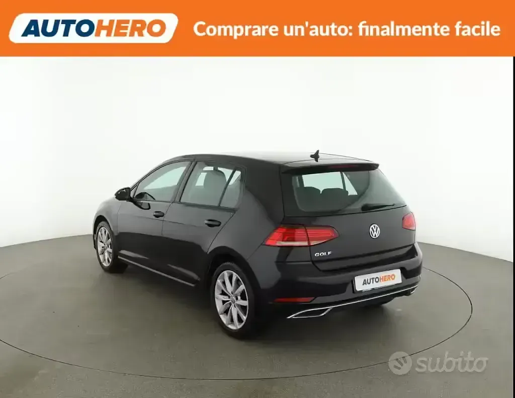 Usata VW Golf VII 125 CV (91 kW) 2018 Nero Berlina