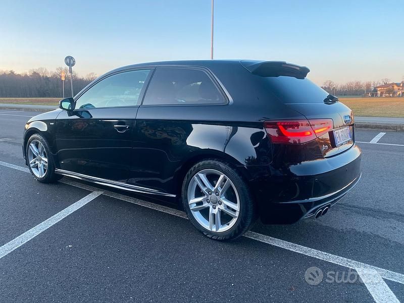 Usata Audi A3 S-line plus 150 CV (110 kW) 2012 Nero Utilitaria