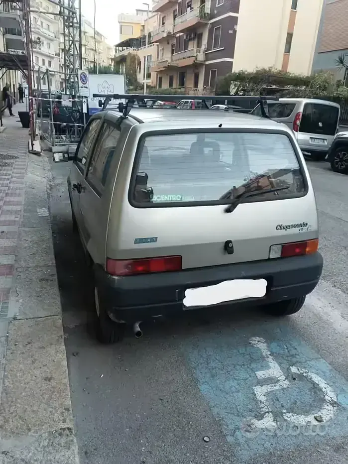 Usata Fiat Cinquecento 39 CV (28 kW) 1998 Grigio Utilitaria