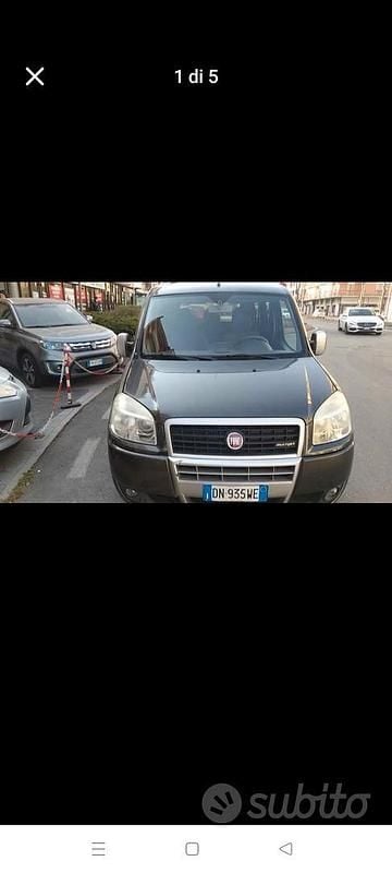 Usata Fiat Doblò 85 CV (62 kW) 2008 Nero Monovolume
