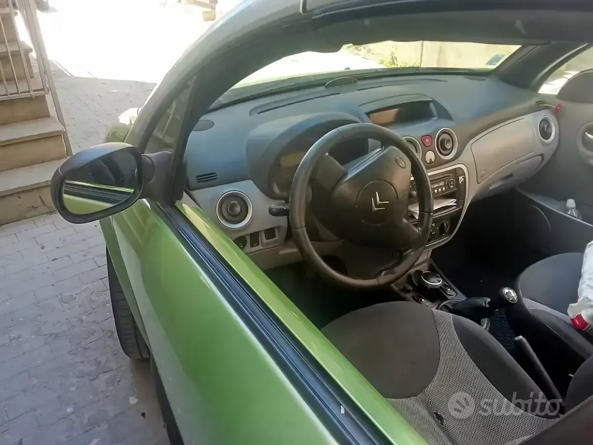 Usata Citroën C3 68 CV (50 kW) 2005 Verde Cabrio