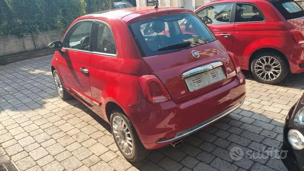 Usata Fiat 500 Lounge 69 CV (50 kW) 2018 Rosso Berlina