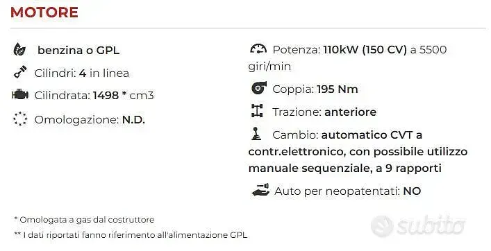 Usata DR DR 5.0 155 CV (114 kW) 2023 Nero SUV