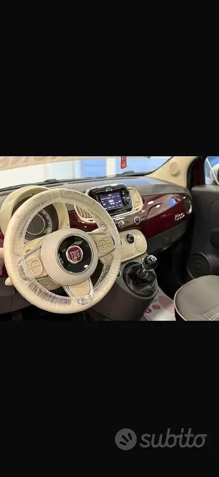 Usata Fiat 500 69 CV (50 kW) 2017 Rosso Berlina