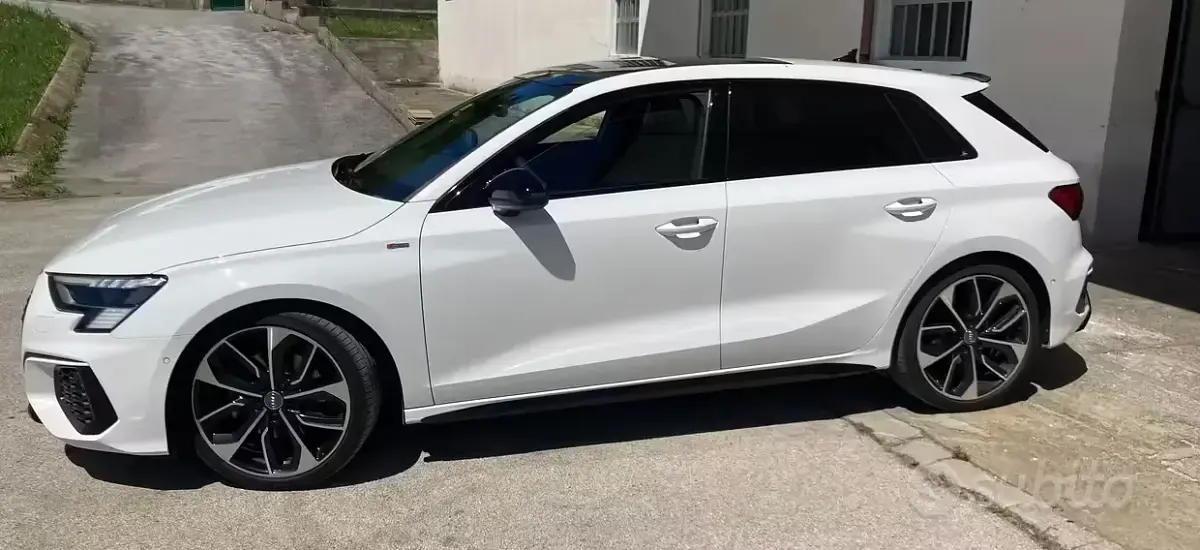 Usata Audi A3 Ambiente 150 CV (110 kW) 2022 Bianco Berlina