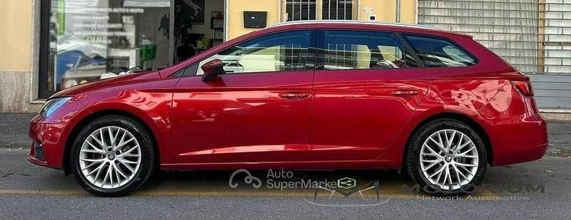 Usata Seat Leon ST Black Edition 131 CV (96 kW) 2020 Rosso Station wagon