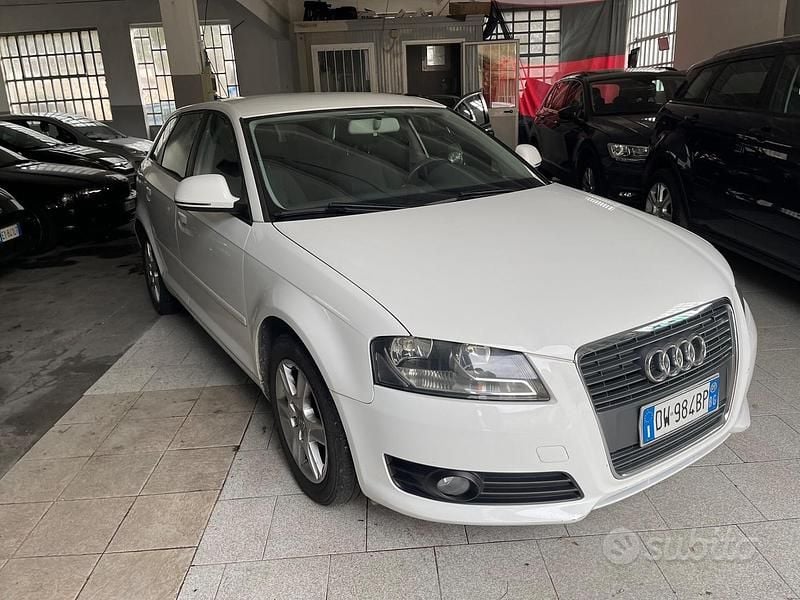 Usata Audi A3 Ambition 104 CV (76 kW) 2009 Bianco Utilitaria