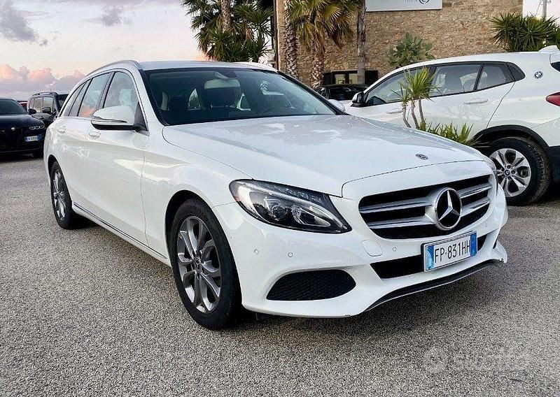 Usata Mercedes C200 Premium 136 CV (100 kW) 2018 Bianco Station wagon