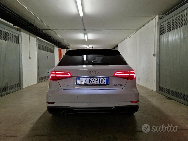 Usata Audi A3 S-Line 116 CV (85 kW) 2019 Bianco Berlina