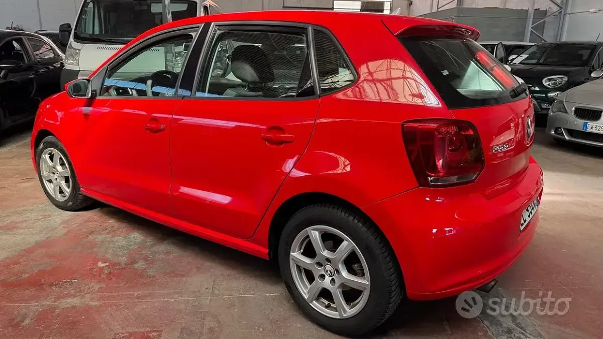 Usata VW Polo Highline 90 CV (66 kW) 2012 Rosso Utilitaria
