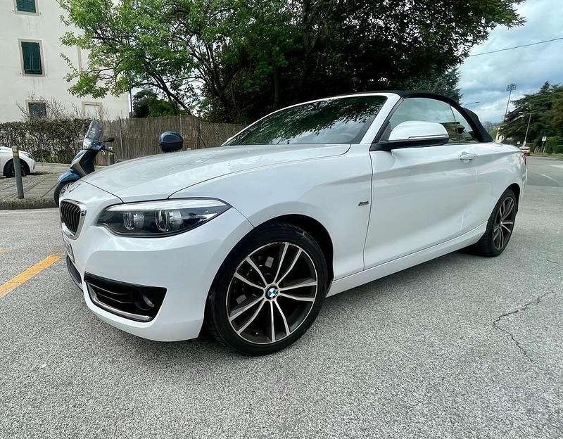 Usata BMW 218 Sport Line 150 CV (110 kW) 2018 Bianco Cabrio