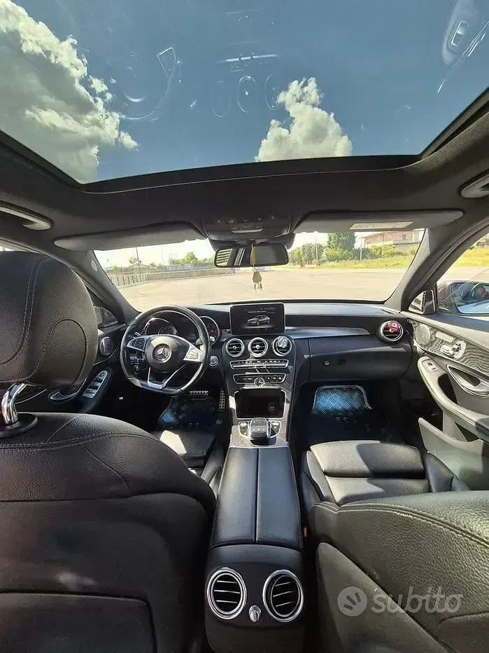 Usata Mercedes C220 170 CV (125 kW) 2015 Bianco Berlina