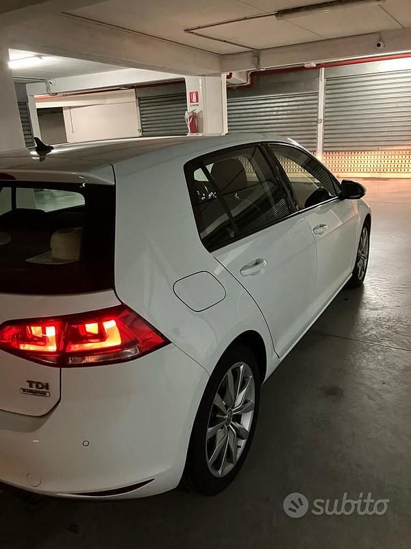 Usata VW Golf VII 110 CV (80 kW) 2017 Bianco Berlina