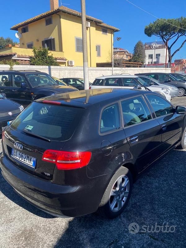 Usata Audi A3 Ambition 169 CV (124 kW) 2011 Nero Utilitaria