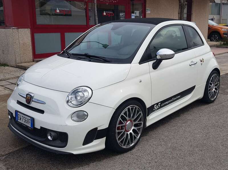 Bianco Usata 2014 Abarth 595C Competizione Cabrio | 14.000 € (Buon prezzo) - Immagine 1/4