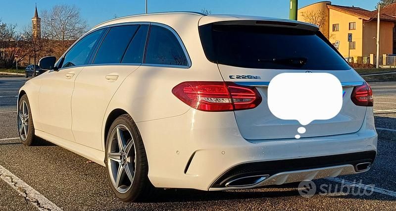Usata Mercedes C220 Premium 170 CV (125 kW) 2018 Bianco Station wagon