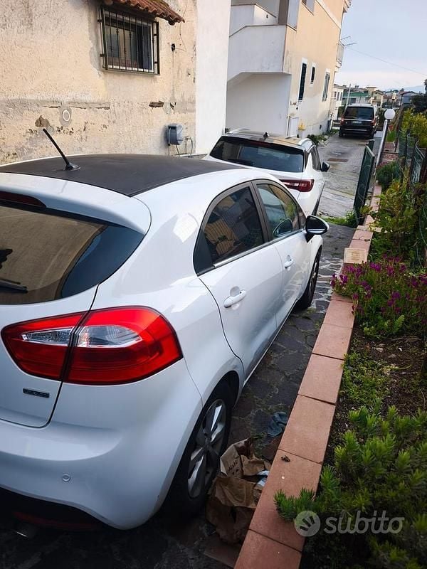 Usata Kia Rio Active 90 CV (66 kW) 2013 Bianco Utilitaria