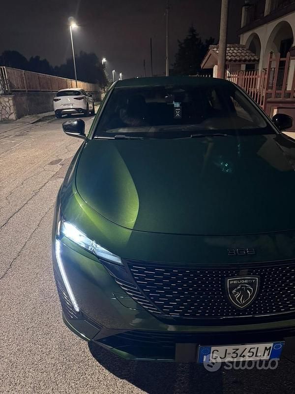 Usata Peugeot 308 GT 131 CV (96 kW) 2022 Verde Berlina