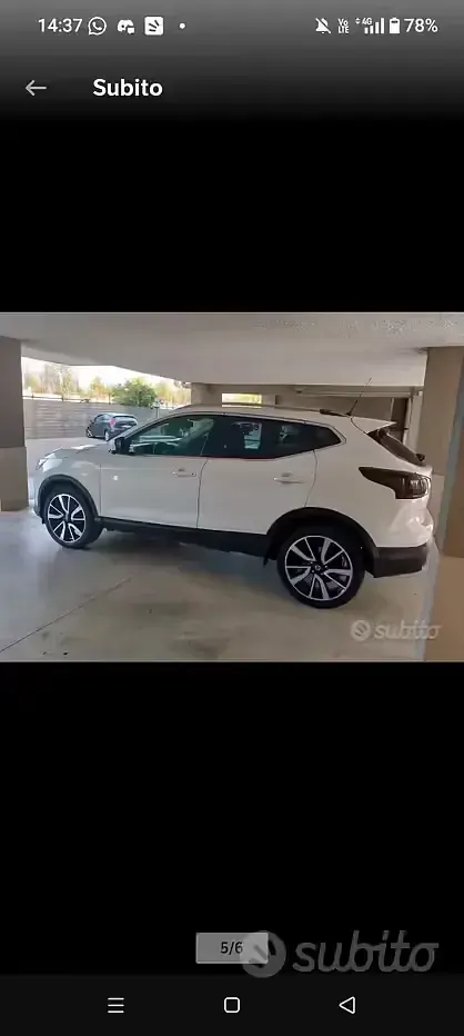 Usata Nissan Qashqai 110 CV (80 kW) 2014 Bianco SUV