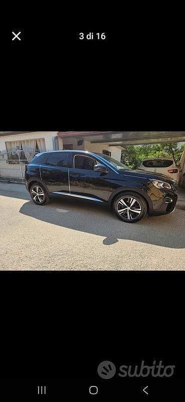 Usata Peugeot 3008 120 CV (88 kW) 2017 Nero SUV