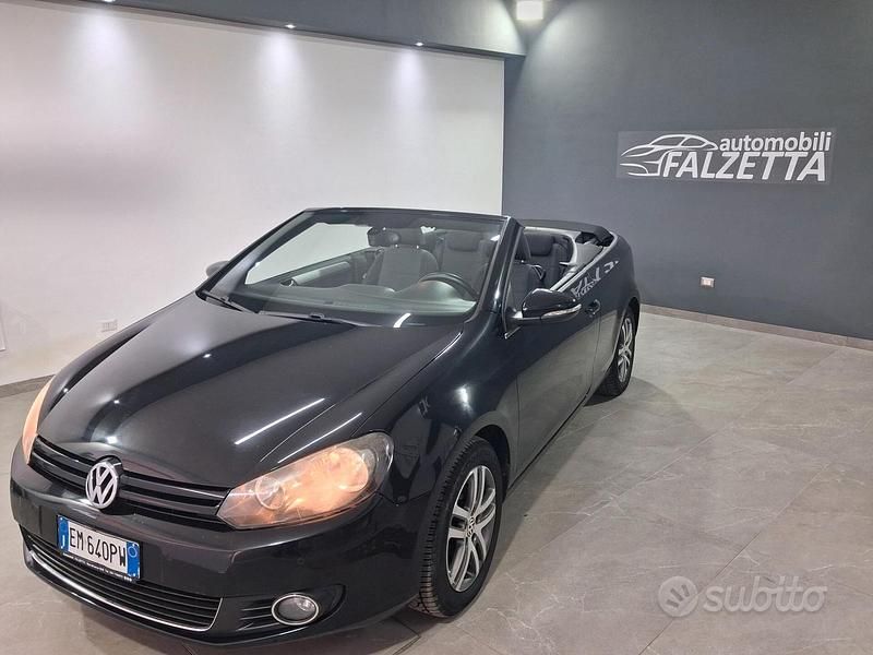 Usata VW Golf Cabriolet 105 CV (77 kW) 2012 Nero Cabrio
