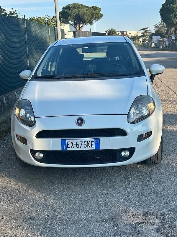 Usata Fiat Punto Lounge 77 CV (56 kW) 2014 Bianco Utilitaria