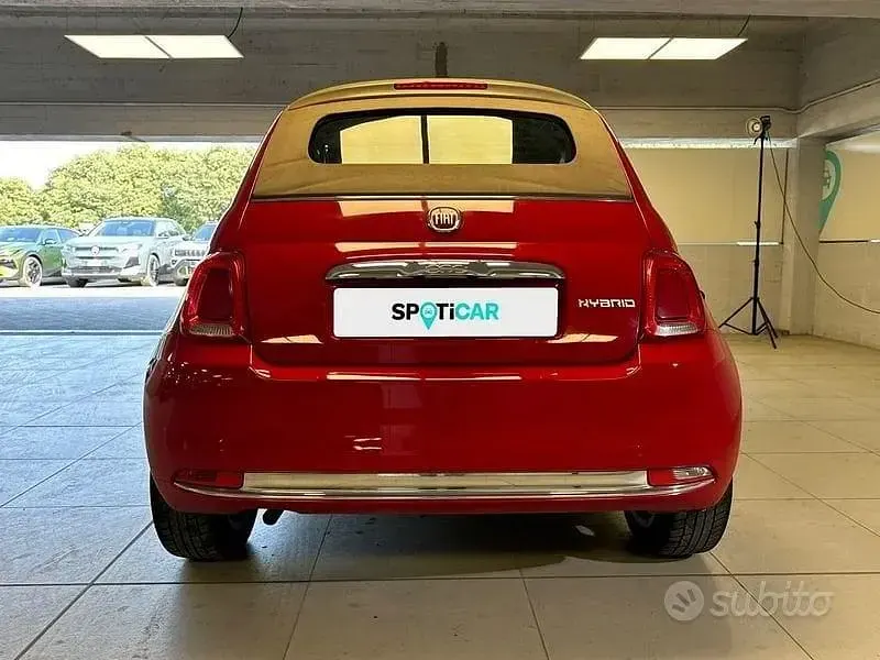 Usata Fiat 500C 70 CV (51 kW) 2021 Rosso Cabrio