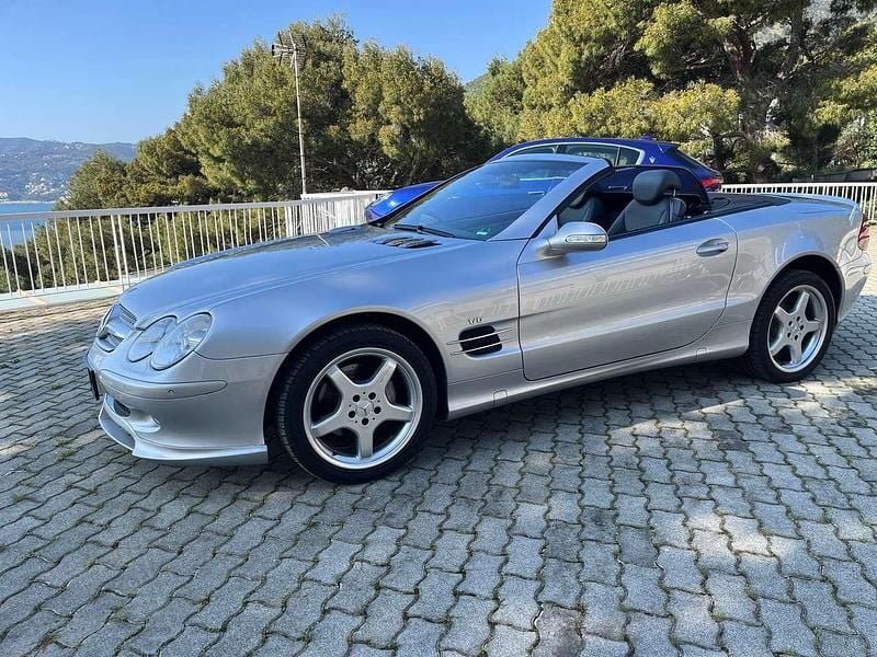 Usata Mercedes SL350 245 CV (180 kW) 2003 Argento Cabrio
