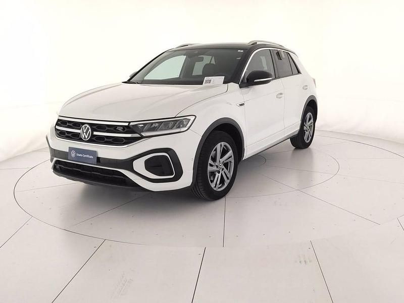 Usata VW T-Roc R-line 110 CV (80 kW) 2023 Pure white nero SUV
