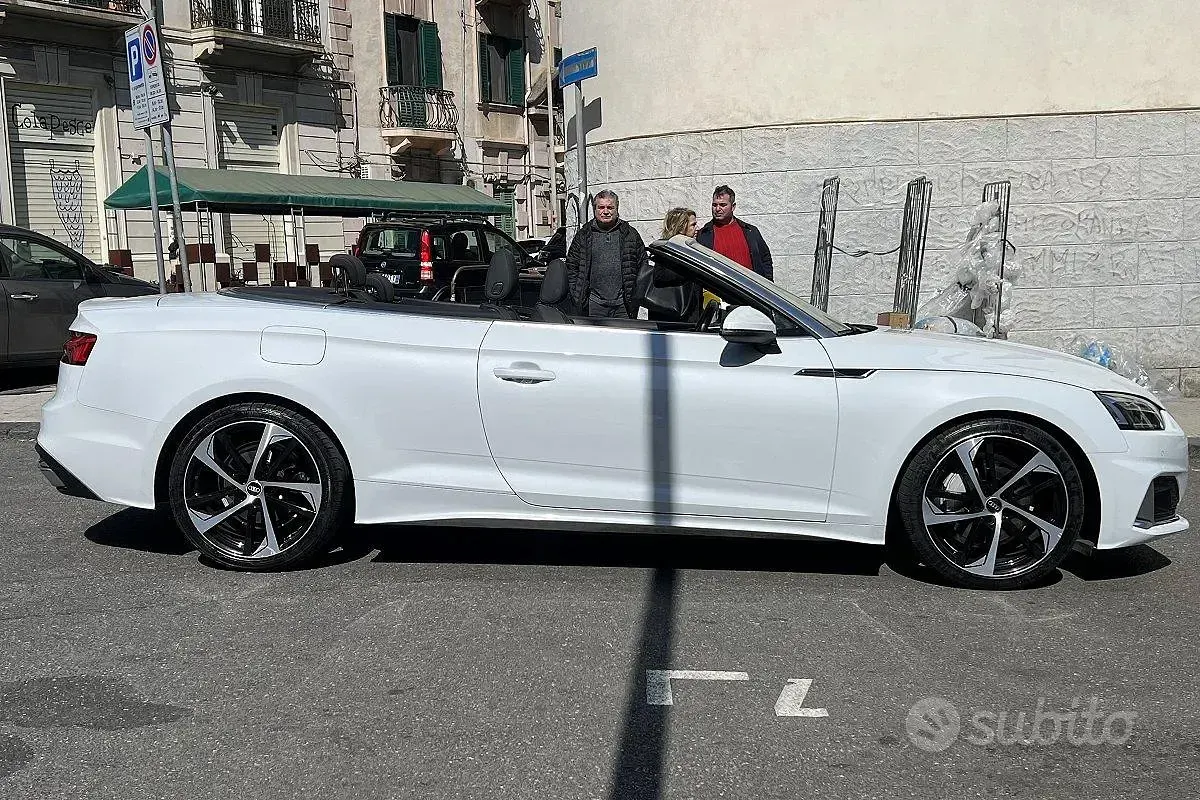 Usata Audi A5 Cabriolet Advanced 204 CV (150 kW) 2021 Bianco Cabrio