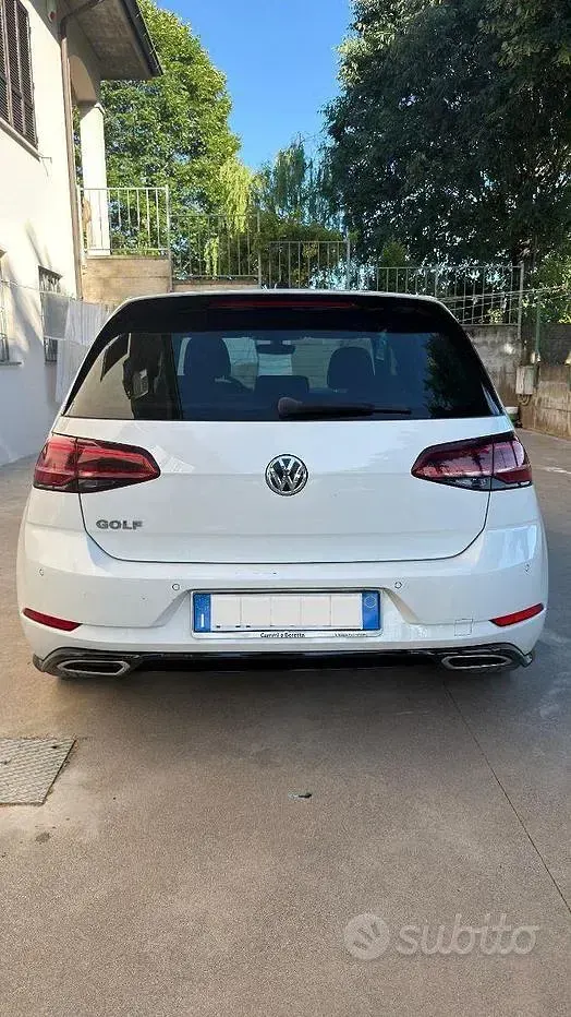 Usata VW Golf VII 150 CV (110 kW) 2019 Bianco Berlina