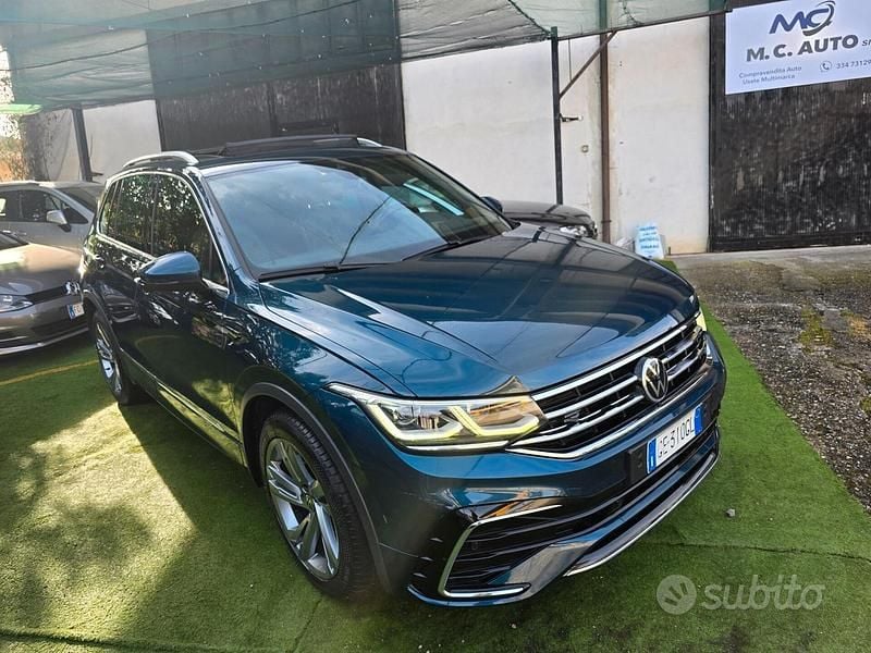 Usata VW Tiguan R-line 200 CV (147 kW) 2021 Blu SUV