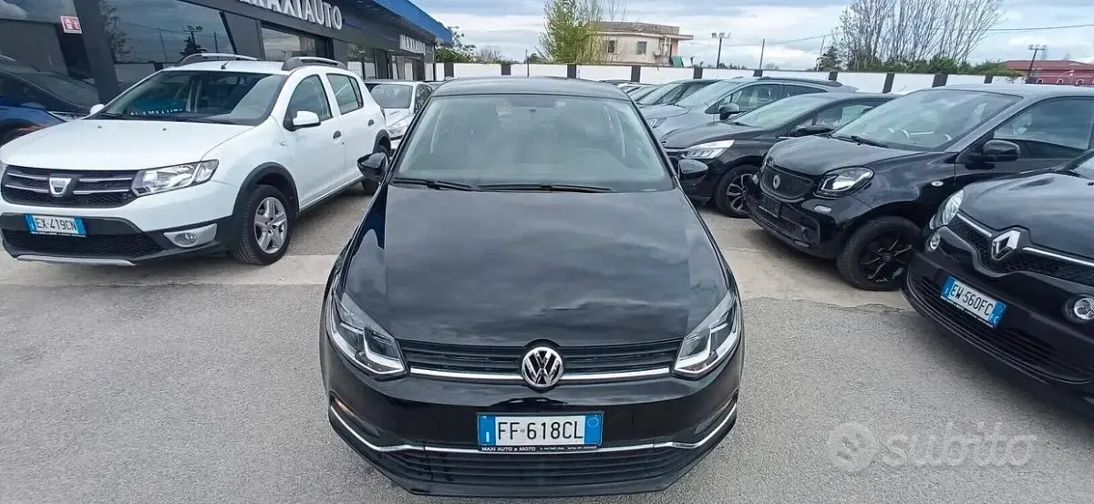 Usata VW Polo 75 CV (55 kW) 2016 Nero Berlina