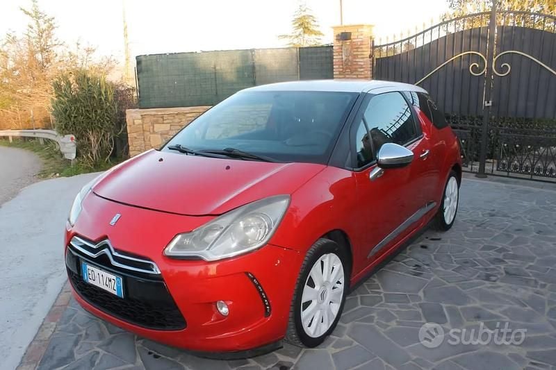 Usata Citroën DS3 92 CV (67 kW) 2010 Rosso Utilitaria