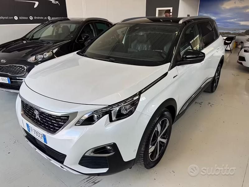 Usata Peugeot 5008 GT-line 130 CV (95 kW) 2018 Bianco SUV