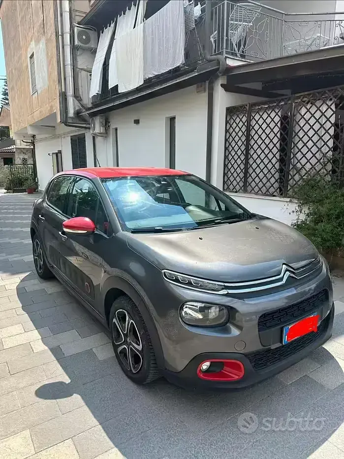 Usata Citroën C3 Shine 75 CV (55 kW) 2018 Grigio Utilitaria