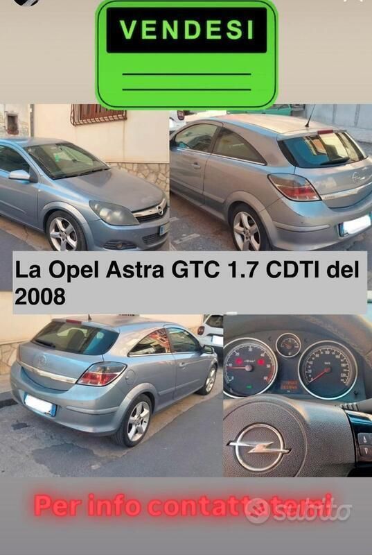 Usata Opel Astra 101 CV (74 kW) 2008 Grigio
