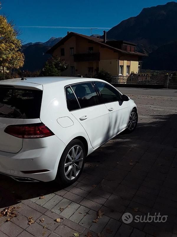 Usata VW Golf VII 115 CV (84 kW) 2019 Bianco Berlina
