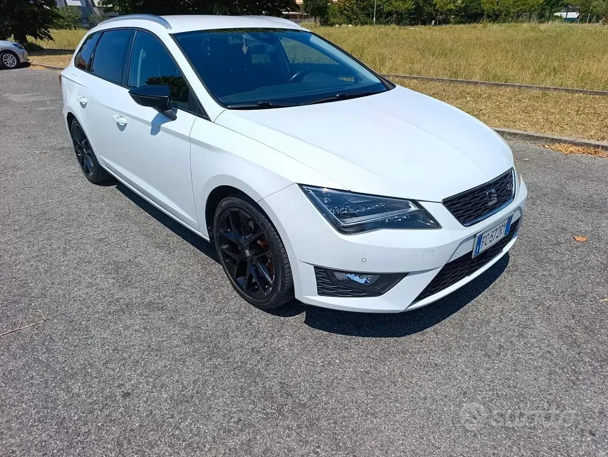 Usata Seat Leon FR 184 CV (135 kW) 2016 Bianco Station wagon