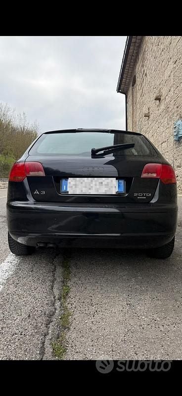 Usata Audi A3 Attraction 140 CV (102 kW) 2006 Nero Utilitaria