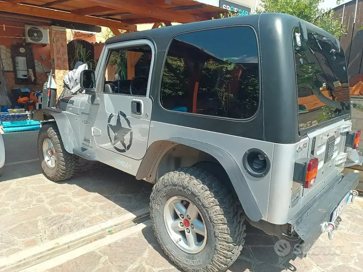Usata Jeep Wrangler Sport 143 CV (105 kW) 2004 Grigio SUV
