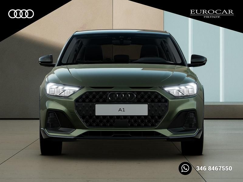 Nuova Audi A1 Design 116 CV (85 kW) 2025 Verde distretto metallizzato nero mito m Berlina