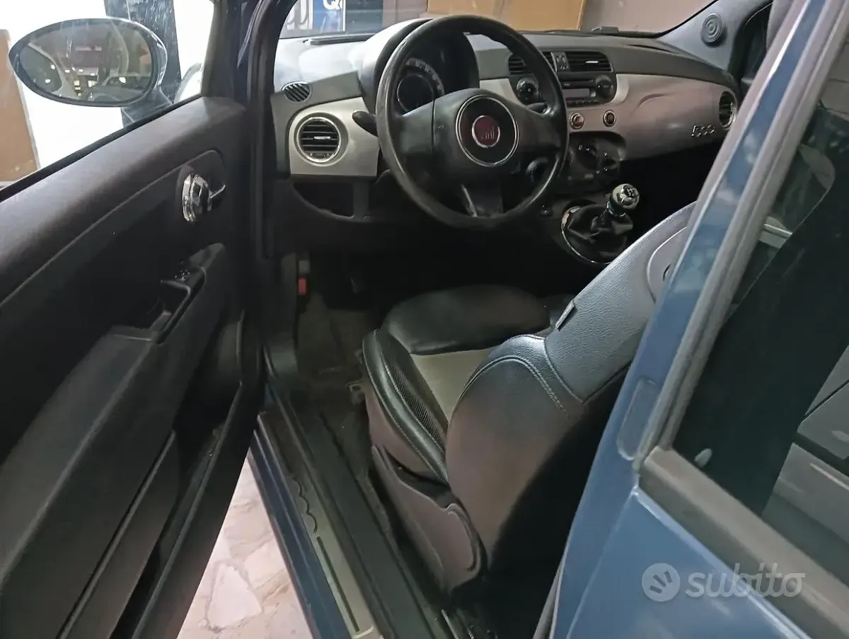 Usata Fiat 500 85 CV (62 kW) 2011 Blu Berlina