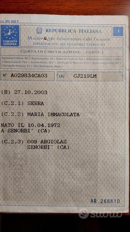 Usata Fiat Punto 60 CV (44 kW) 2003 Bianco Berlina