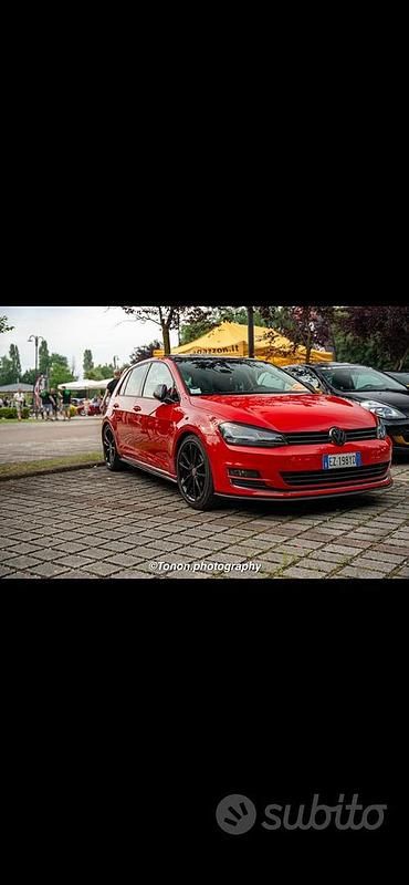 Usata VW Golf VII 125 CV (91 kW) 2016 Rosso Utilitaria