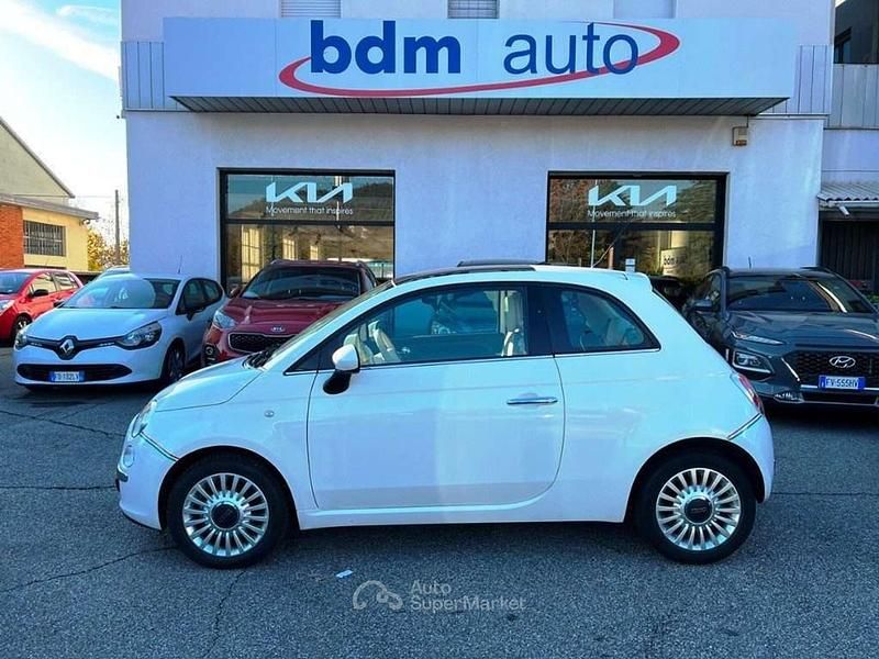 Begagnad Fiat 500 Lounge 95 HK (69 kW) 2012 Vit Halvkombi