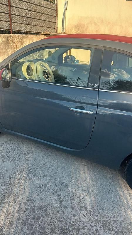 Grigio Usata 2013 Fiat 500 Cabrio | 6000 € - Immagine 1/4