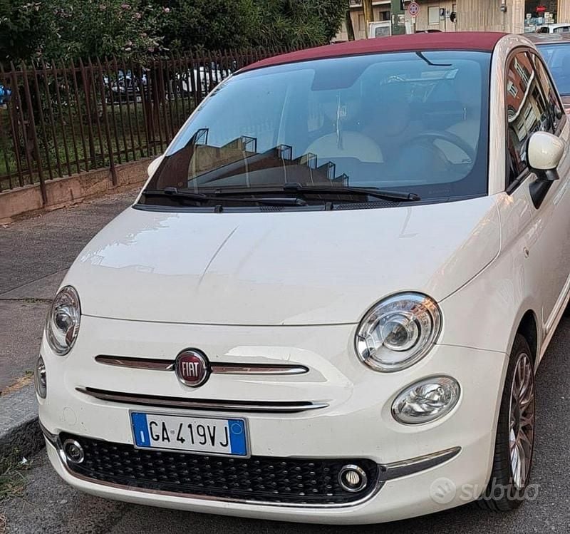 Usata Fiat 500C 2020 Bianco Cabrio