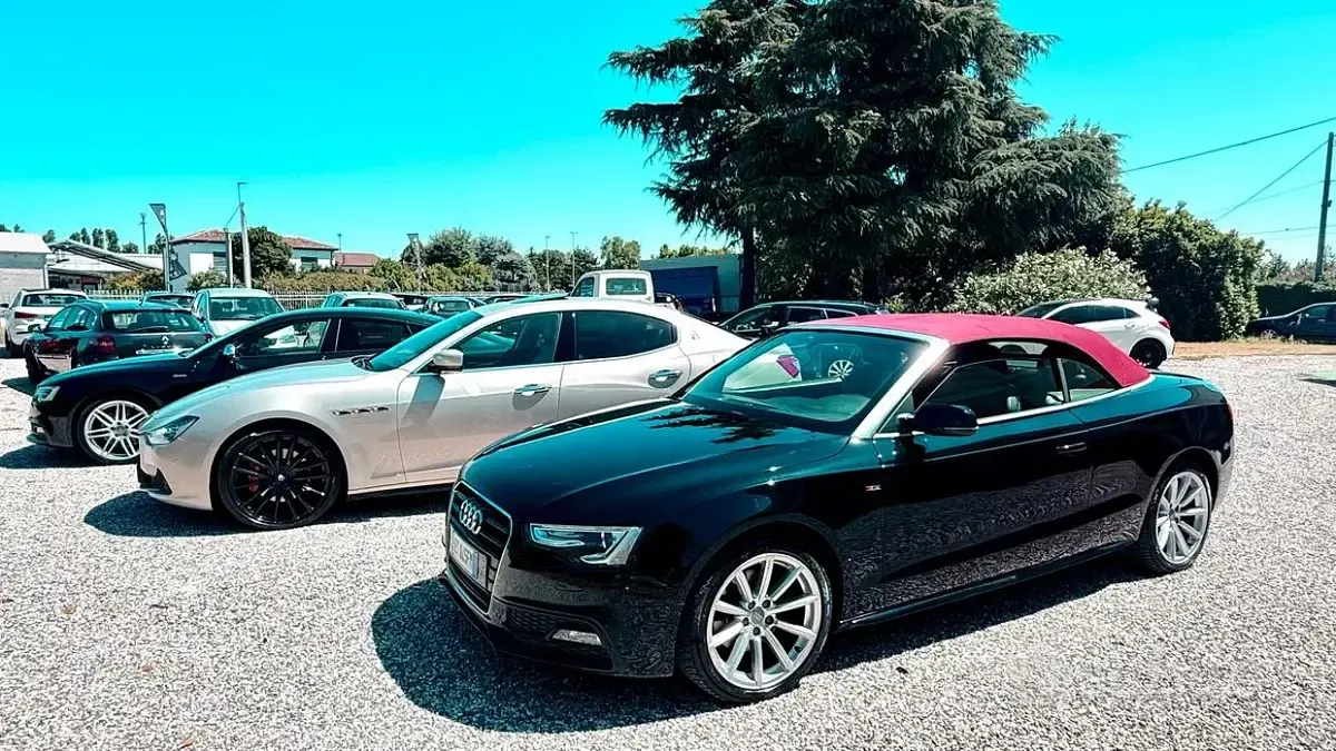 Usata Audi A5 Cabriolet S-Line 190 CV (139 kW) 2015 Nero Cabrio