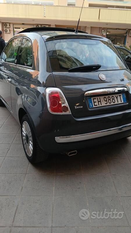 Usata Fiat 500 Lounge 69 CV (50 kW) 2011 Grigio Utilitaria